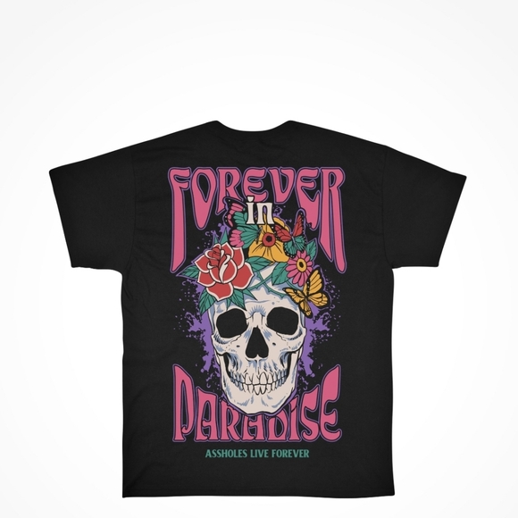 🆕️ ☆ Assholes Live Forever 'Forever in Paradise' Graphic Tee - Picture 5 of 8